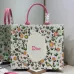 Dior Toile de Jouy Garden Embroidery Canvas Book Tote Bag #A65912