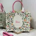 Dior Toile de Jouy Garden Embroidery Canvas Book Tote Bag #A65912