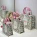 Dior Toile de Jouy Garden Embroidery Canvas Book Tote Bag #A65912