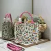 Dior Toile de Jouy Garden Embroidery Canvas Book Tote Bag #A65912
