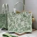 Dior Toile de Jouy Garden Embroidery Canvas Book Tote Bag #A65913