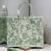 Dior Toile de Jouy Garden Embroidery Canvas Book Tote Bag #A65913