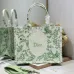 Dior Toile de Jouy Garden Embroidery Canvas Book Tote Bag #A65913