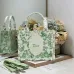 Dior Toile de Jouy Garden Embroidery Canvas Book Tote Bag #A65913