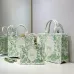 Dior Toile de Jouy Garden Embroidery Canvas Book Tote Bag #A65913
