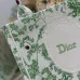Dior Toile de Jouy Garden Embroidery Canvas Book Tote Bag #A65913