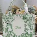 Dior Toile de Jouy Garden Embroidery Canvas Book Tote Bag #A65913
