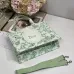Dior Toile de Jouy Garden Embroidery Canvas Book Tote Bag #A65913