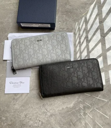 D-ior Zip - Around Wallets In Signature Pattern With Branded Elegance For Stylish Organization #A50110