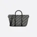 D-ior Black Oblique Pattern Tote Bag With Dual Carrying Options  size:31×18×12cm #A54105