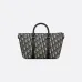 D-ior Black Oblique Pattern Tote Bag With Dual Carrying Options  size:31×18×12cm #A54105