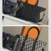 D-ior Black Oblique Pattern Tote Bag With Dual Carrying Options  size:31×18×12cm #A54105