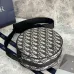 D-ior Round Bag With Iconic Oblique Pattern And Adjustable Strap For Fashion Lovers size:20×20×7cm #A54114