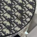 D-ior Round Bag With Iconic Oblique Pattern And Adjustable Strap For Fashion Lovers size:20×20×7cm #A54114