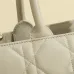 D-ior Lady D - Lite Bag in Beige Quilted Leather With Iconic Charm for Timeless Elegance #A50088