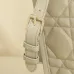 D-ior Lady D - Lite Bag in Beige Quilted Leather With Iconic Charm for Timeless Elegance #A50088