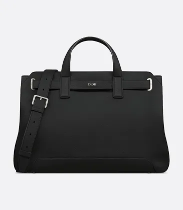 D-ior Men's Leather Briefcase: Sophisticated Design for the Modern Professional size:42×27.5×17cm #A53545