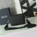 D-ior Embossed Pattern Crossbody Bags In Gray And Black For Sophisticated Accessorizing #A50073
