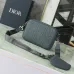 D-ior Embossed Pattern Crossbody Bags In Gray And Black For Sophisticated Accessorizing #A50073