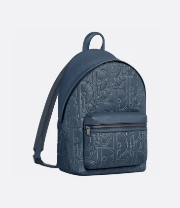 D-ior Explorer Backpack With Signature Monogram Embossed Leather Design size:32×43×19cm #A53839