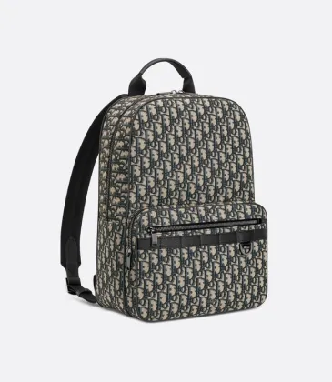 D-ior Oblique Pattern Backpack With Functional Pockets For Modern Luxury Travel And Daily Use #A50077
