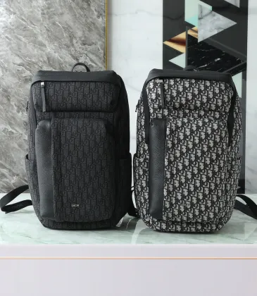 D-ior Oblique Pattern Backpack With Leather Accents For Urban Style size:32×46×7cm #A54065