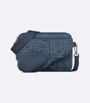 D-ior Explorer Leather Crossbody Bag With Signature Monogram Embossing  size:23×16×4cm #A53670