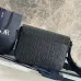 Black D-ior Messenger Bag With Embossed Patterns For Fashion Forward Looks size:23×18×6cm #A54116
