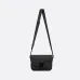 Black D-ior Messenger Bag With Embossed Patterns For Fashion Forward Looks size:23×18×6cm #A54116