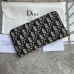 Elegant D-ior Long Wallet with Signature Patterns and Premium Leather Craftsmanship #A50106