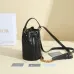 D-ior Bucket Bag in Black Quilted Leather With Gold Hardware for Sophisticated Style #A50087