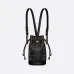 D-ior Bucket Bag in Black Quilted Leather With Gold Hardware for Sophisticated Style #A50087