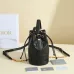 D-ior Bucket Bag in Black Quilted Leather With Gold Hardware for Sophisticated Style #A50087