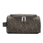 Fendi FF pattern calf leather wash bag #A39792 Fendi FF pattern calf leather wash bag #A39792