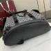 Gucci 839110 Grey GG Supreme Canvas Drawstring Flap Backpack #A66009