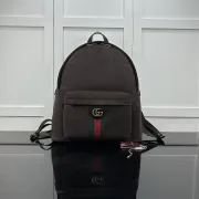 Gucci Burgundy Suede Backpack (834466) - GG Logo, Premium Hardware, 36.5×41×18cm #A59999