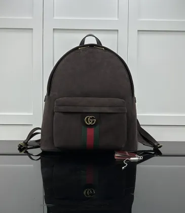 Gucci Burgundy Suede Backpack (834466) - GG Logo, Premium Hardware, 36.5×41×18cm #A59999