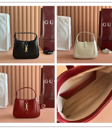 Gucci 637091 Mini Hobo Shoulder Bag Smooth Leather Gold Hardware 19cm #B67272