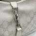 Gucci 863137 Ivory GG Supreme Canvas Hobo Shoulder Bag Adjustable Strap Handbag #A65971