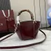 Gucci Bamboo Top Handle Bag 805832 Red 16x14x11.5cm #A62931