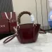 Gucci Bamboo Top Handle Bag 805832 Red 16x14x11.5cm #A62931