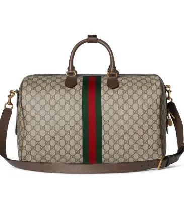 Gucci GG Supreme Web Stripe Duffel Bag For Timeless Travel Style size:44×29×25cm #A53692