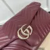 Gucci 788371 Burgundy GG Marmont Chain Bag, Top Quality, 40.5x20x9cm #A61851