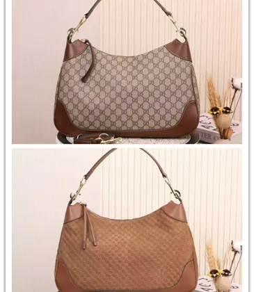 Gucci 855251 Hobo Shoulder Bag - Original Matte Brown Leather #A60517