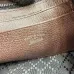 Gucci 875847 Vintage GG Supreme Brown Canvas Silver Chain Underarm Shoulder Handbag #A66008