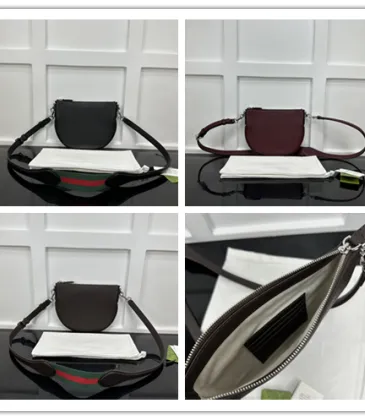 Gucci Saddle Bags In Varied Colors With Signature Web Stripe And Interior Details #A50816 Gucci Saddle Bags In Varied Colors With Signature Web Stripe And Interior Details #A50816