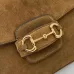 Gucci Brown Suede Horsebit 1955 Shoulder Bag with Gold-Tone Hardware 836890 #A58347