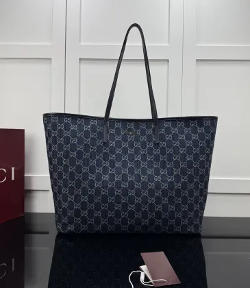 Gucci GG Denim Canvas Large Tote Shoulder Bag 38×29.5×13cm #A65011