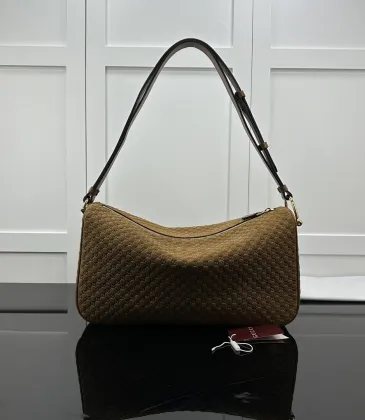 Gucci GG Marmont Half-Moon Shoulder Bag – Camel Quilted Velvet with Gold-Tone Hardware #A59165