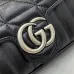 Gucci GG Marmont Matelassé Leather Mini Shoulder Bag 16.5×10.2×5.1cm #A65033